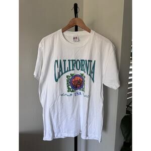 Vintage‎ State of California White T Shirt XL